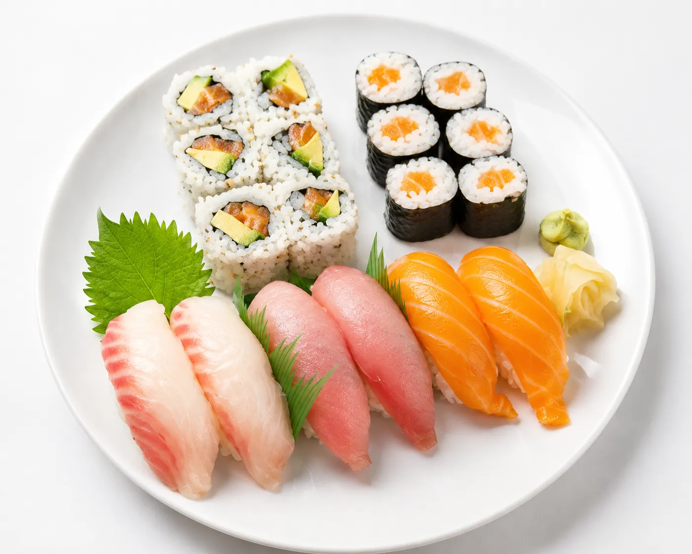 Fresh sushi roll platter at Sushi Maru in Winnipeg, MB