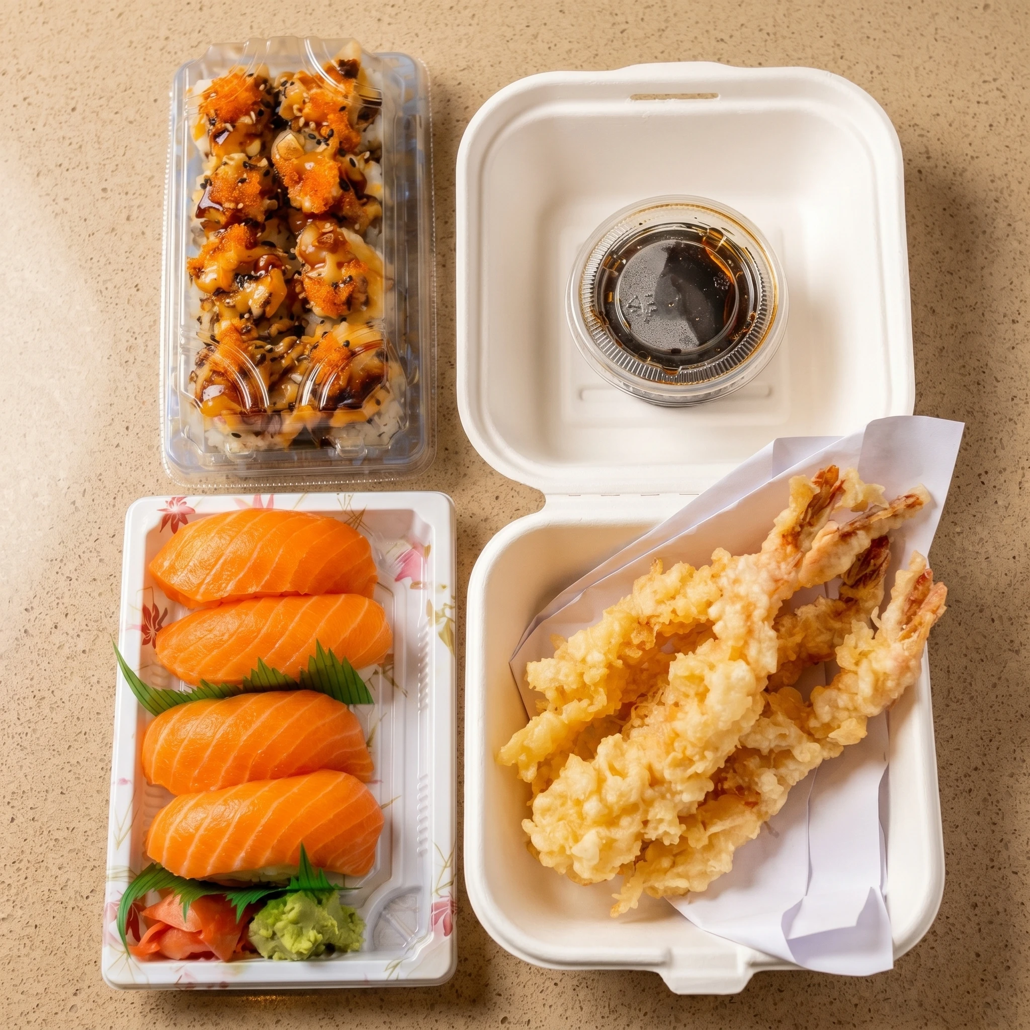 Salmon Nigiri at Sushi Maru - delivered to Roblin Park, Winnipeg, MB